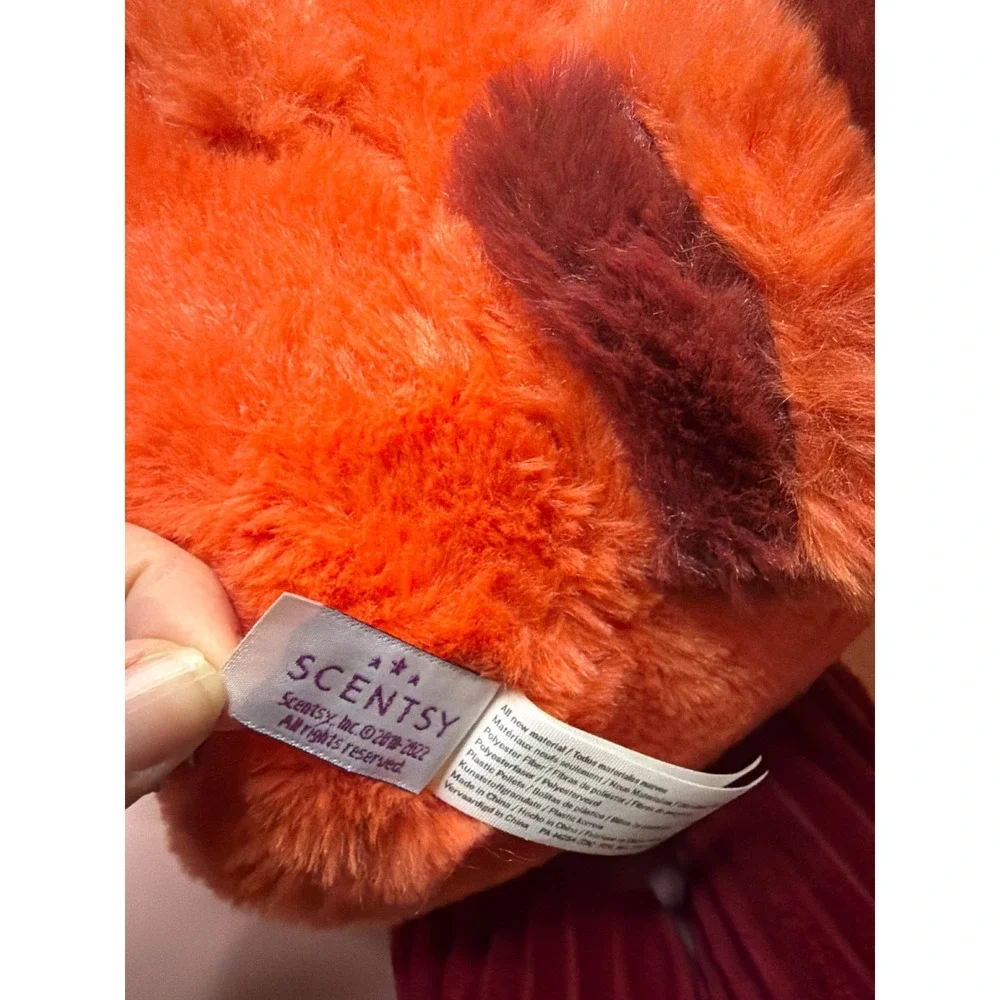 Disney Pixar Turning Red Panda Mei Scentsy Buddy Plush Orange Maroon‎ Corduroy